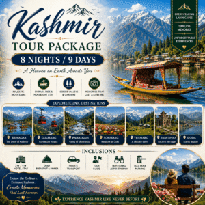 Kashmir Tour Package – 8 Nights / 9 Days