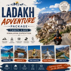 LADAKH ADVENTURE PACKAGE 7 Nights / 8 Days Himalayan Expedition