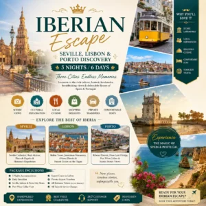 Iberian Escape – 5 Nights / 6 Days Seville, Lisbon & Porto Discovery