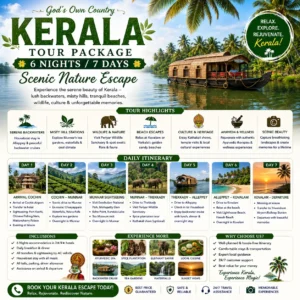 Kerala Tour Package – 6 Nights / 7 Days Scenic Nature Escape